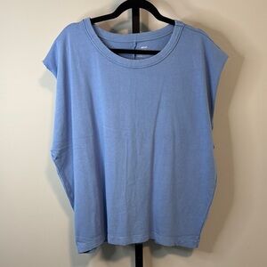 Aerie Blue Sleeveless Muscle Top Relaxed Fit Size Medium M New NWT